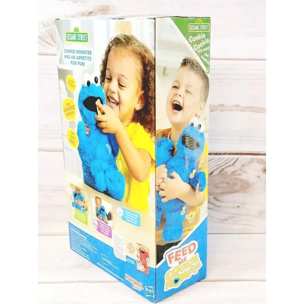Playskool Sesame Street Feed Me Cookie Monster Talking Plush Hasbro New In Box